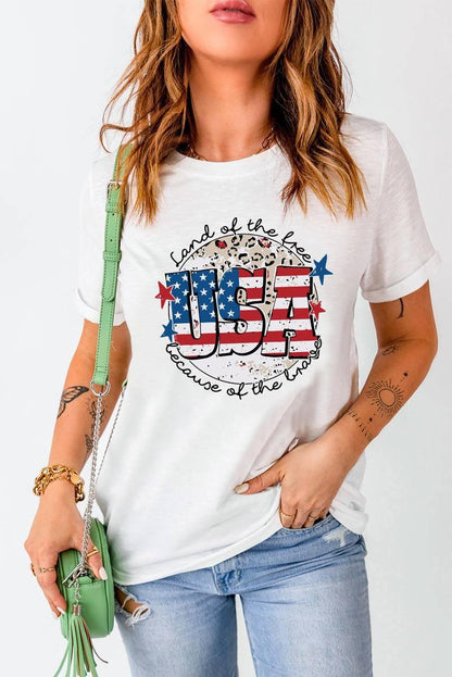Get Patriotic with USA Flag Slogan T-Shirt - Buy Now