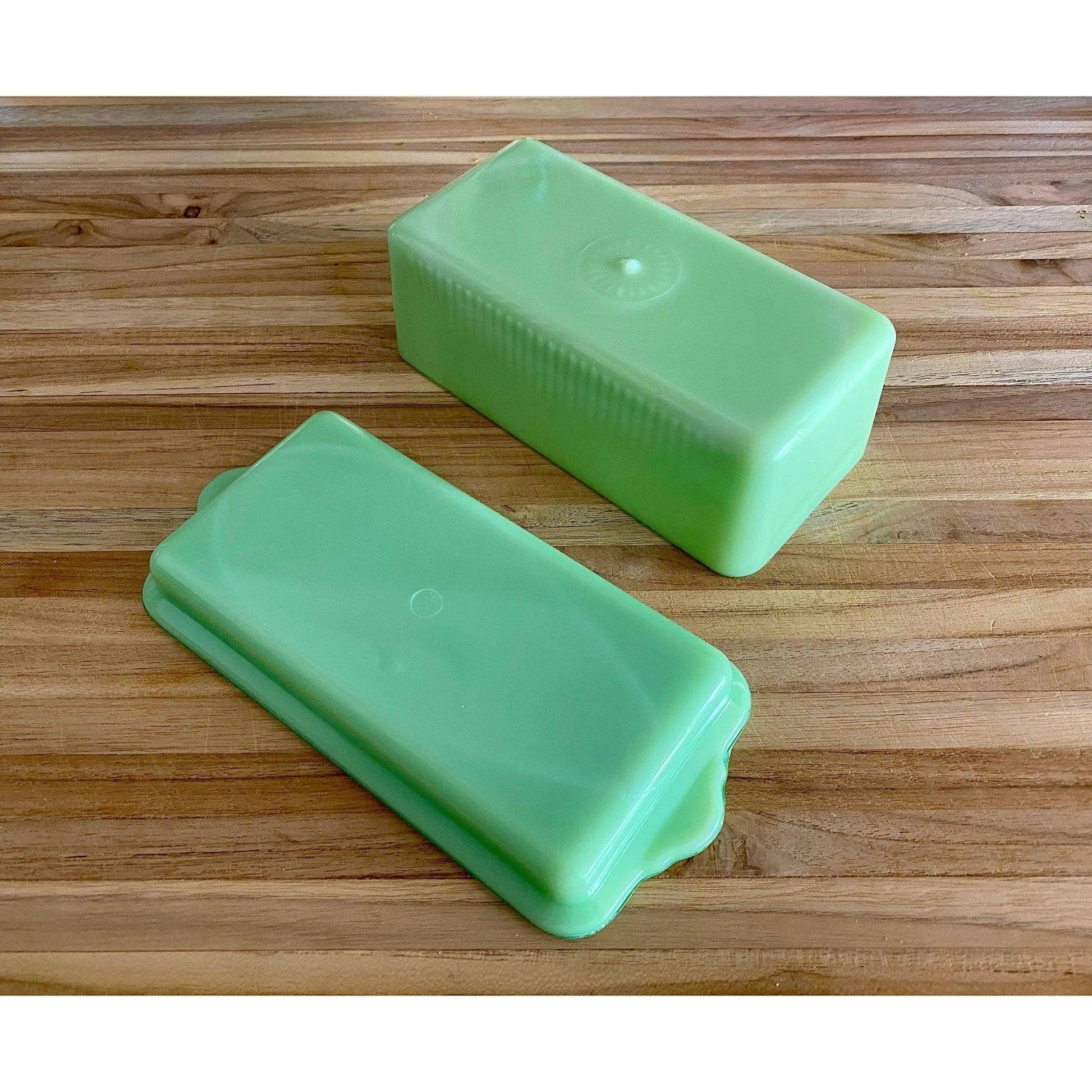 Glass Collectibles: McKee Jadeite Covered Butter Dish