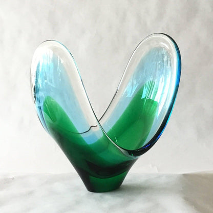 Glass Coquille Bowl Upward Swept Design