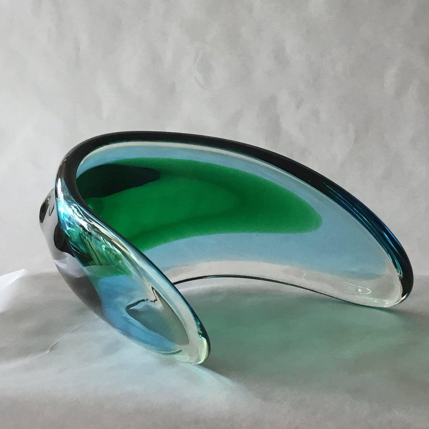 Glass Coquille Bowl Upward Swept Design