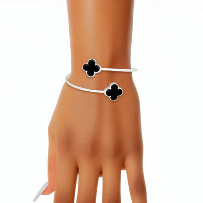 Black Clover Silver Bracelet: Add Flair to Your Fashion Jewelry