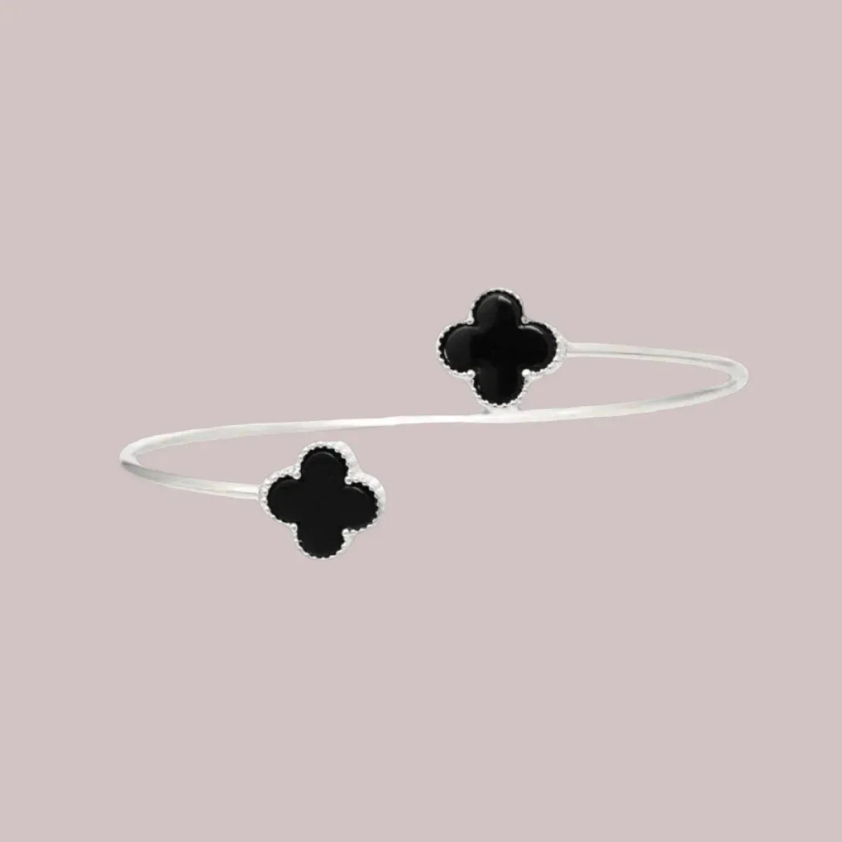 Black Clover Silver Bracelet: Add Flair to Your Fashion Jewelry