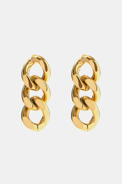 Gold Link Chain Earrings: Elevate Your Everyday Look