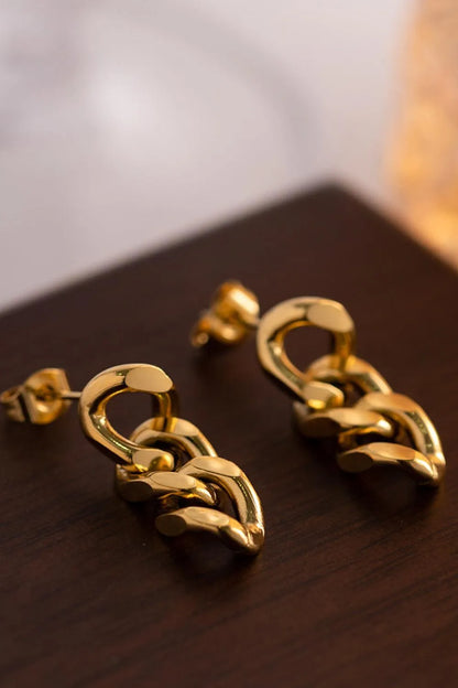 Gold Link Chain Earrings: Elevate Your Everyday Look