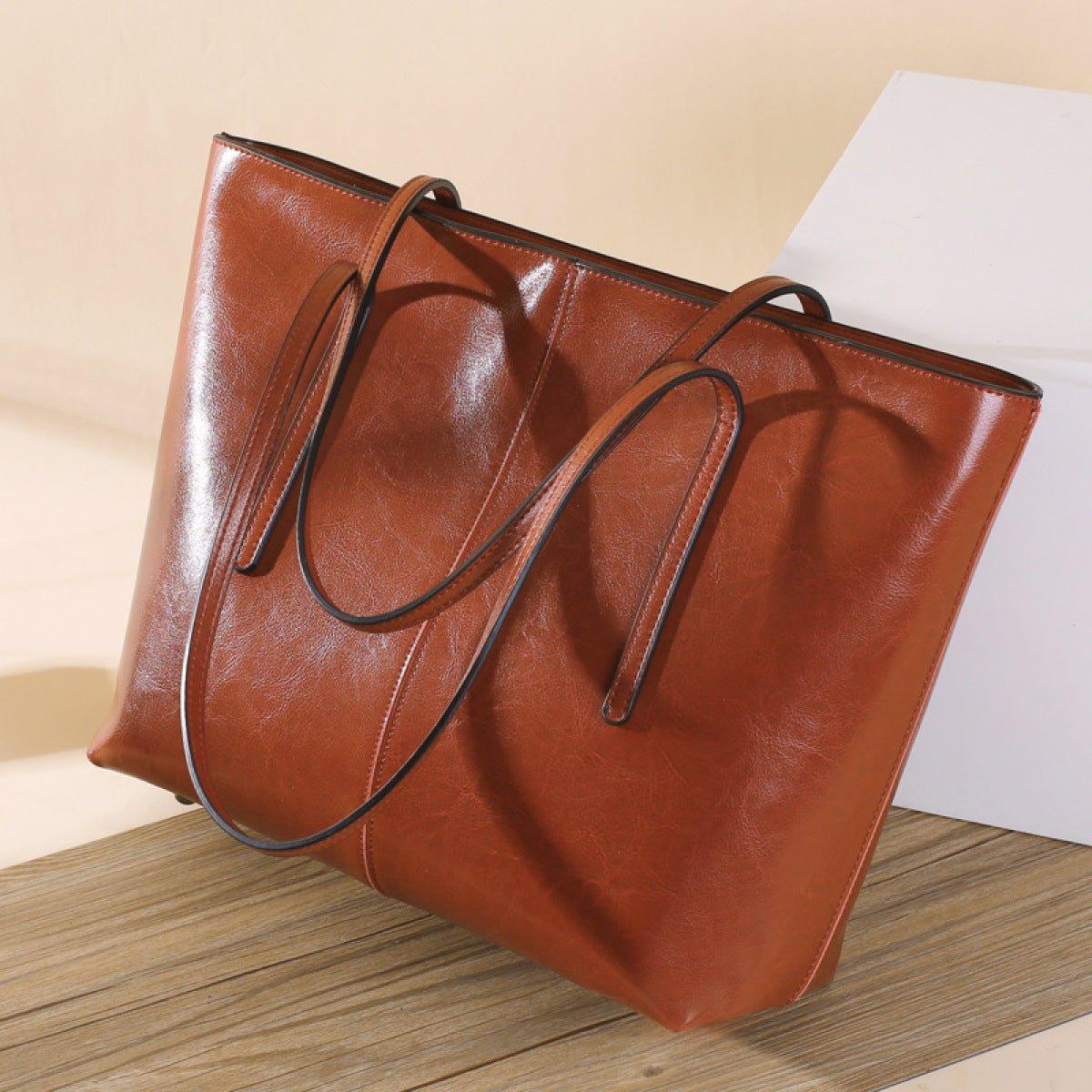 High-Capacity Zipper Stitching Tote Bag
