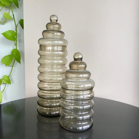 Holmegaard Primula Glass Jar or Canister Jacob Bang Danish Modern