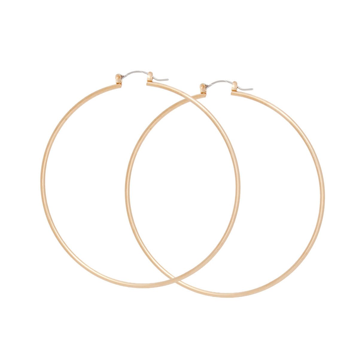Gold Hoop Earrings | Minimalist Lightweight 2mm Thin Hoops