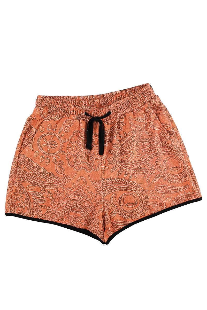 Ladies, Elevate Your Style with Retro Print Drawstring Shorts