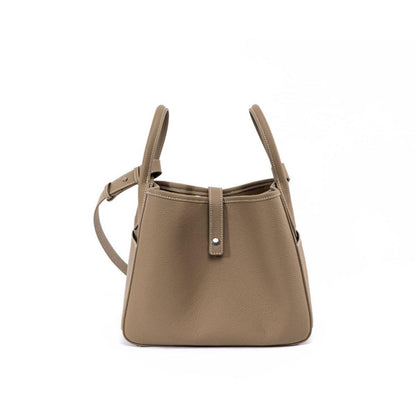 Large Capacity Bucket Bag With Drawstring Buckle