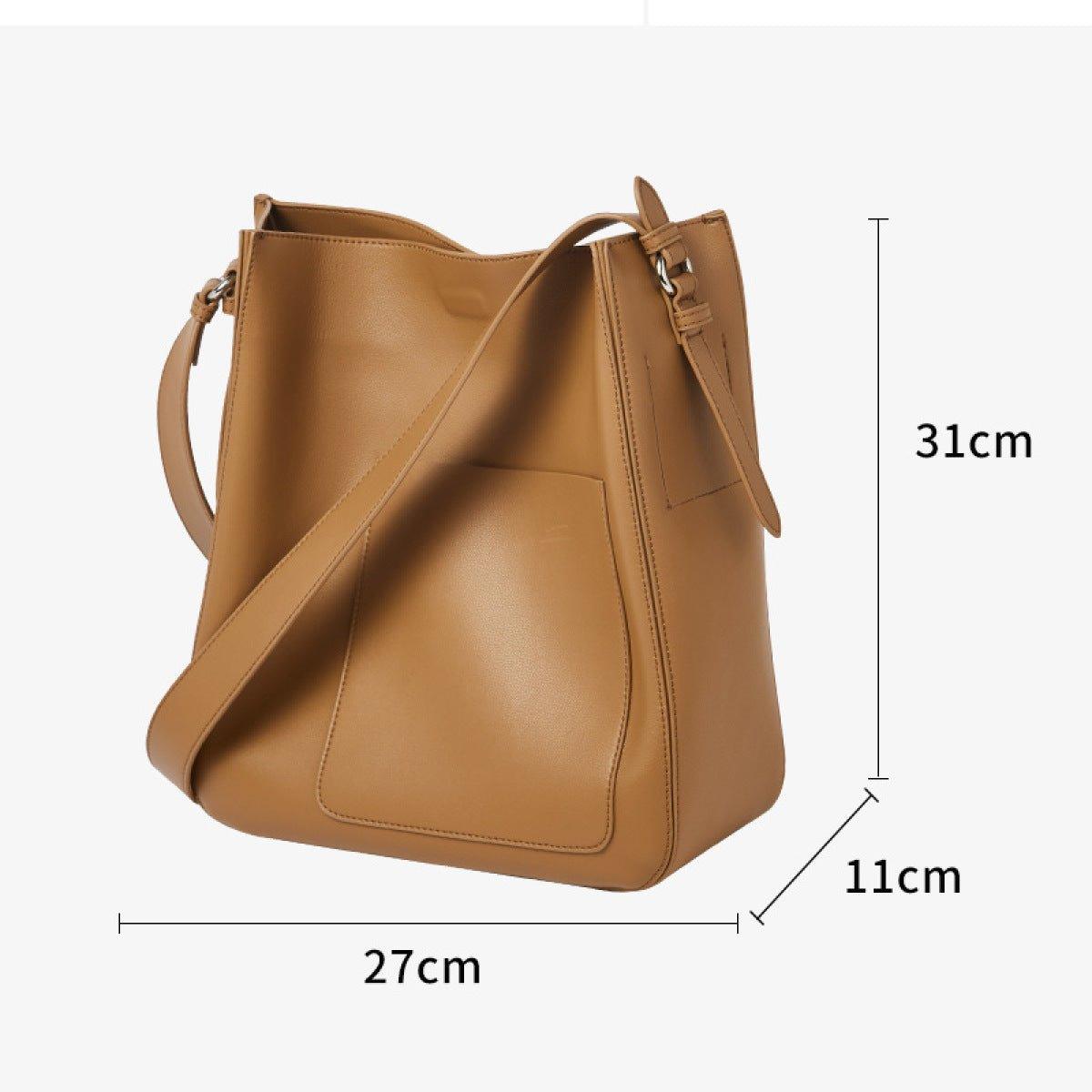 Large-Capacity Shoulder Bag With Magnetic Buckle