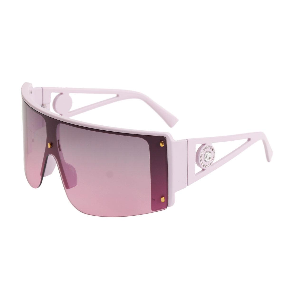 Lavender Frame Visor Elevate Stylish Sunglasses for Women