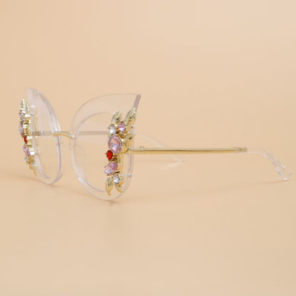 Retro Style Cat Eye Clear Sunglasses – Glam Detailing Pinktown