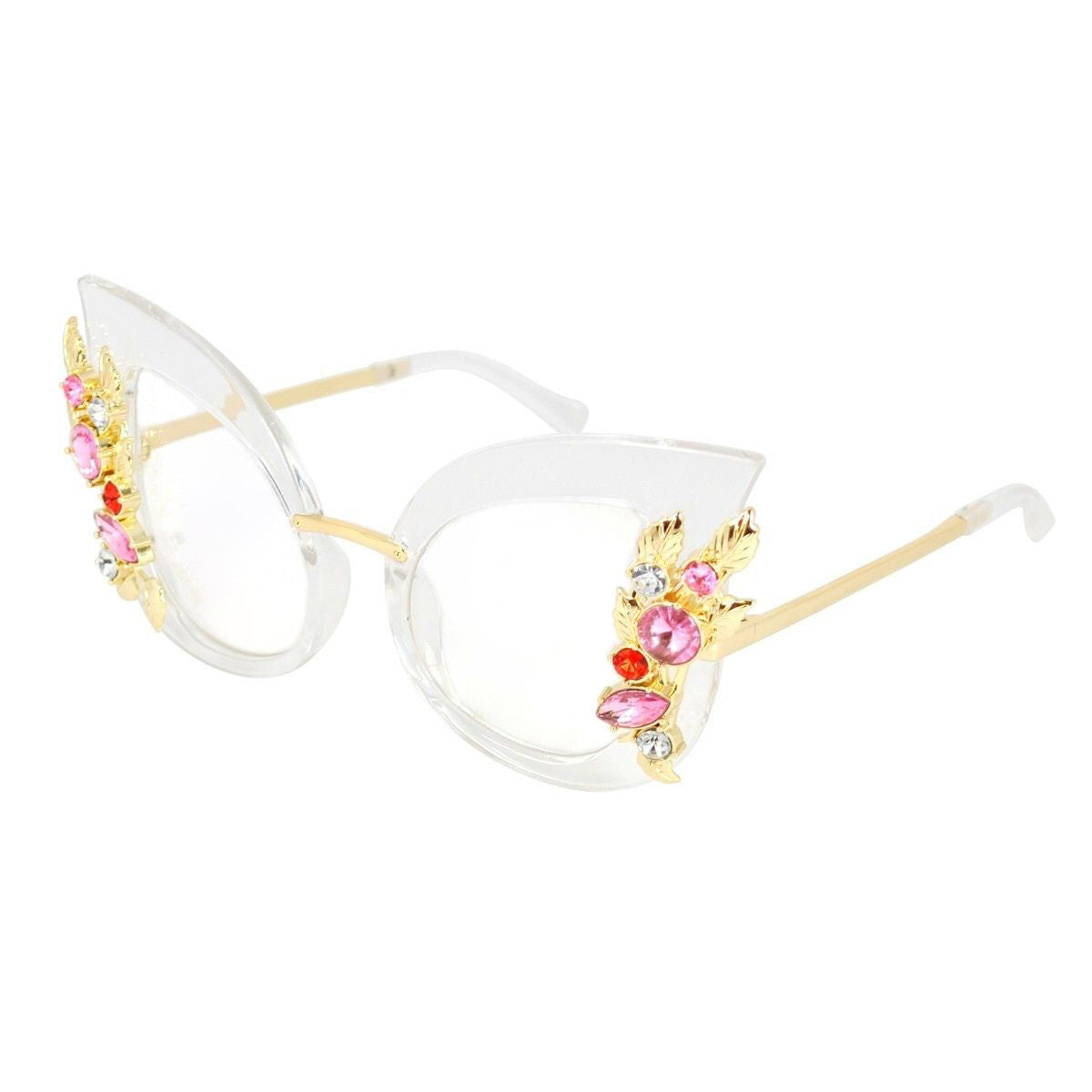 Retro Style Cat Eye Clear Sunglasses – Glam Detailing Pinktown