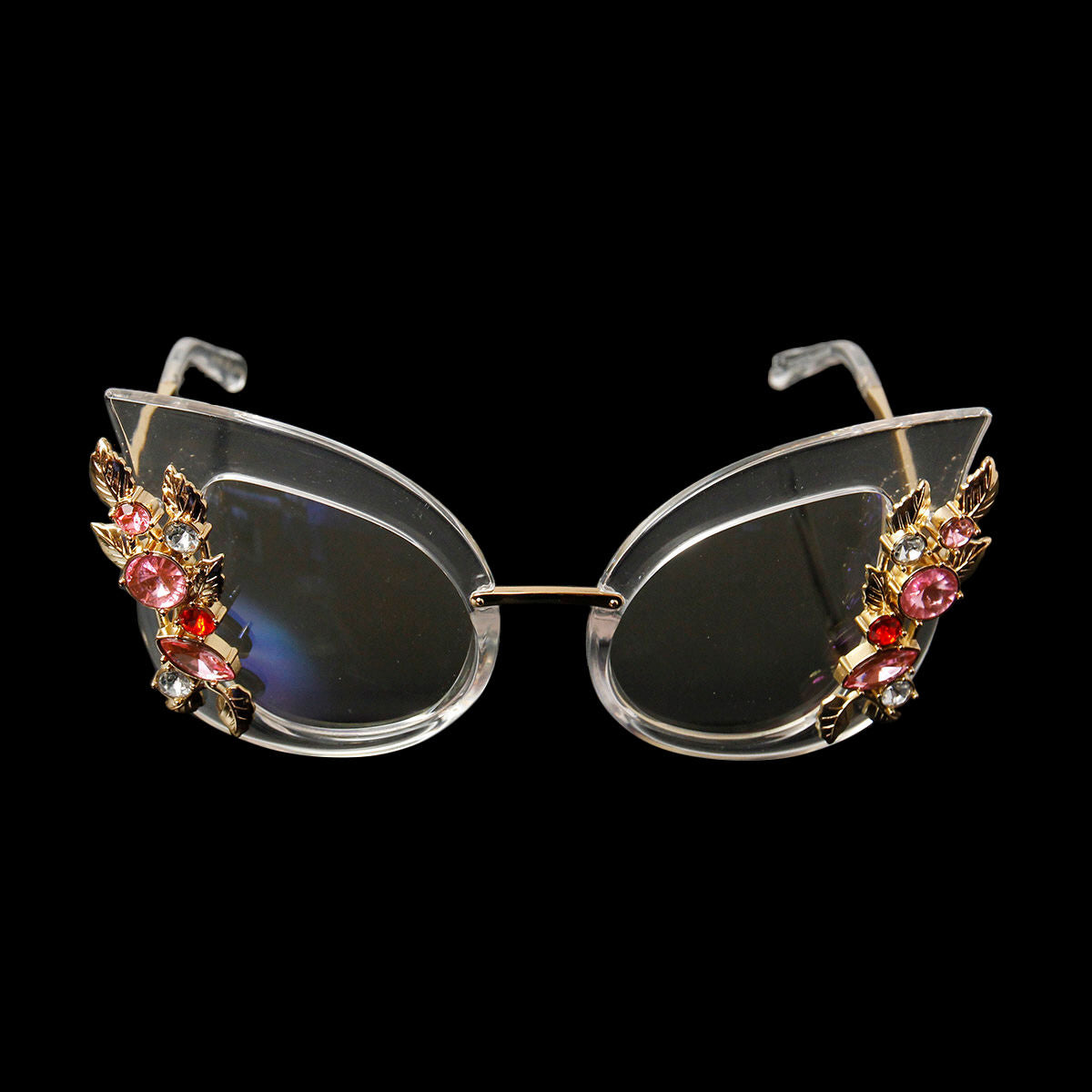 Retro Style Cat Eye Clear Sunglasses – Glam Detailing Pinktown