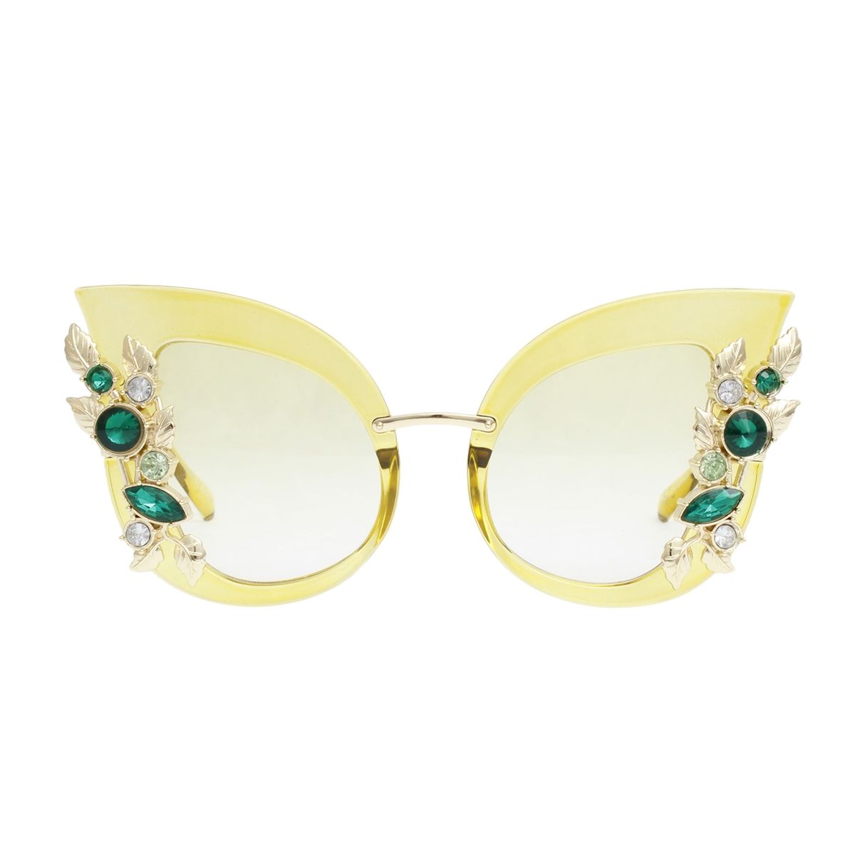 Retro Style Cat Eye Green Sunglasses – Glam Detailing Pinktown