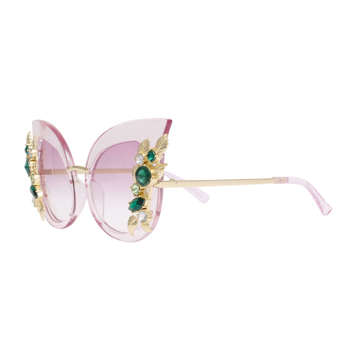 Retro Style Cat Eye Purple Sunglasses – Glam Detailing Pinktown