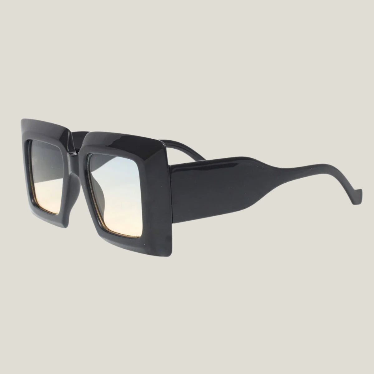 Turn Heads Glamorous Black Square Sunglasses for Women Pinktown