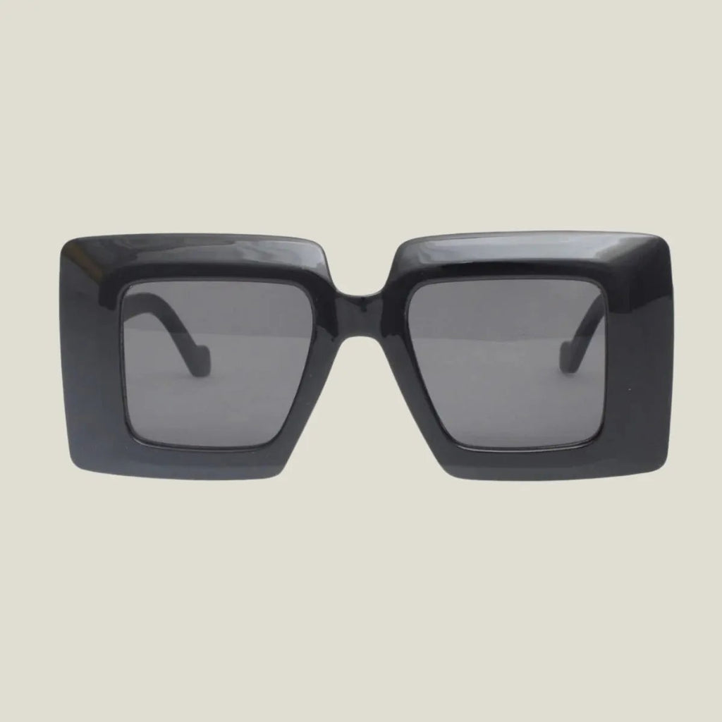 Turn Heads Glamorous Black Tinted Square Sunglasses for Women