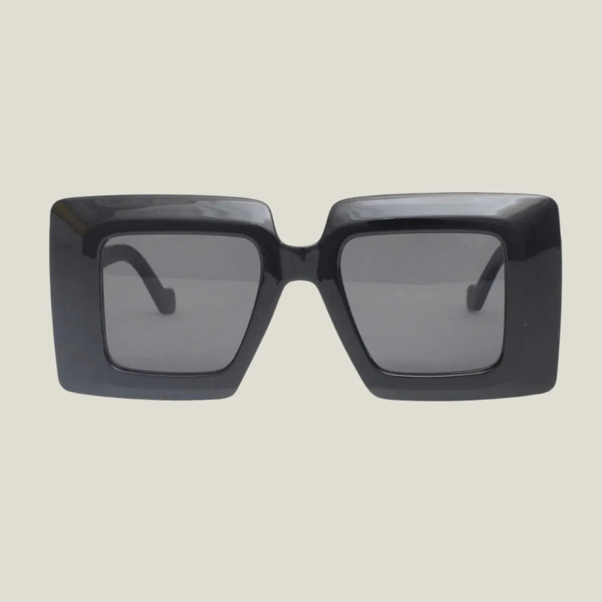 Turn Heads Glamorous Black Tinted Square Sunglasses for Women