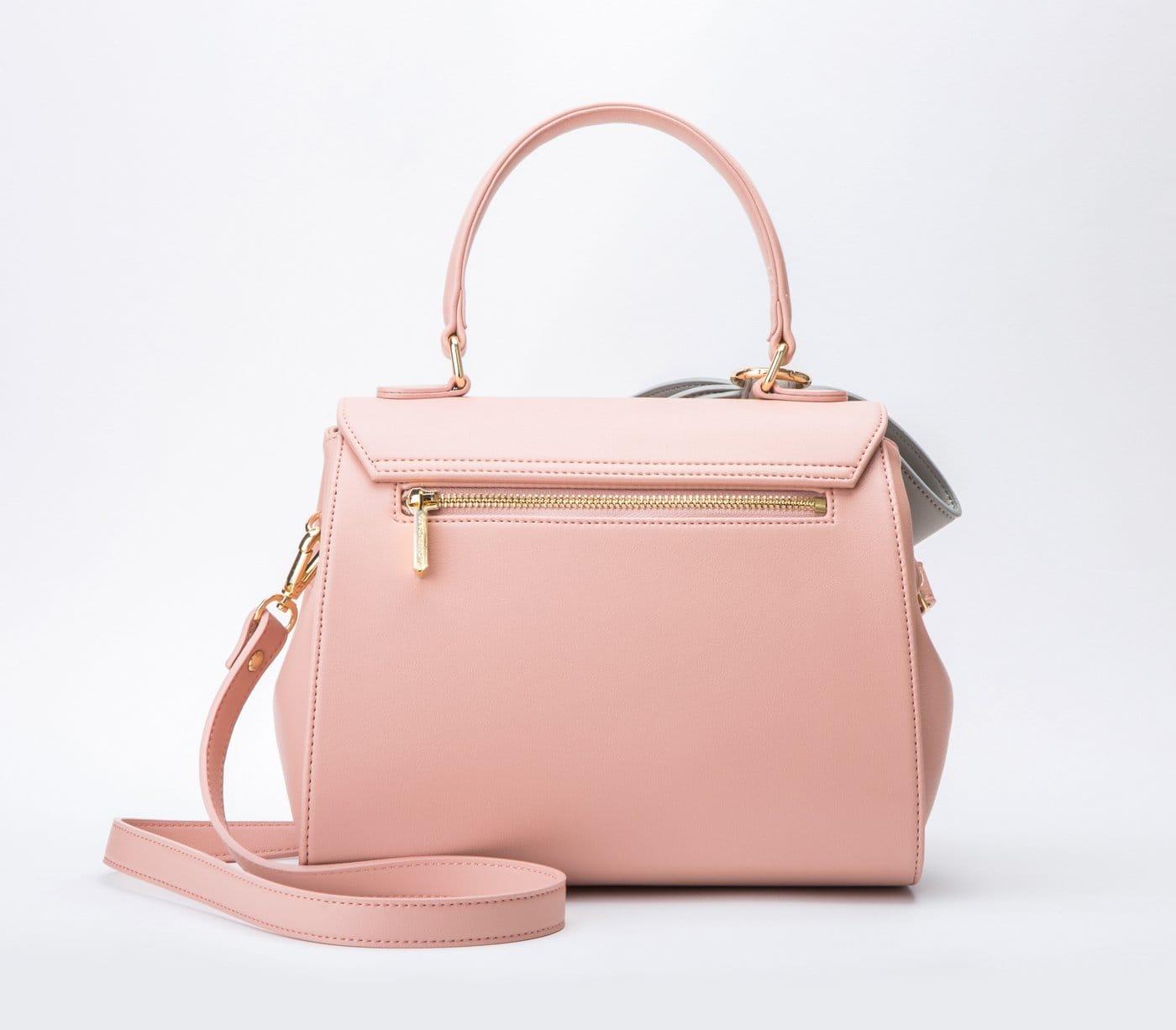 Light Pink Vegan Leather Handbag