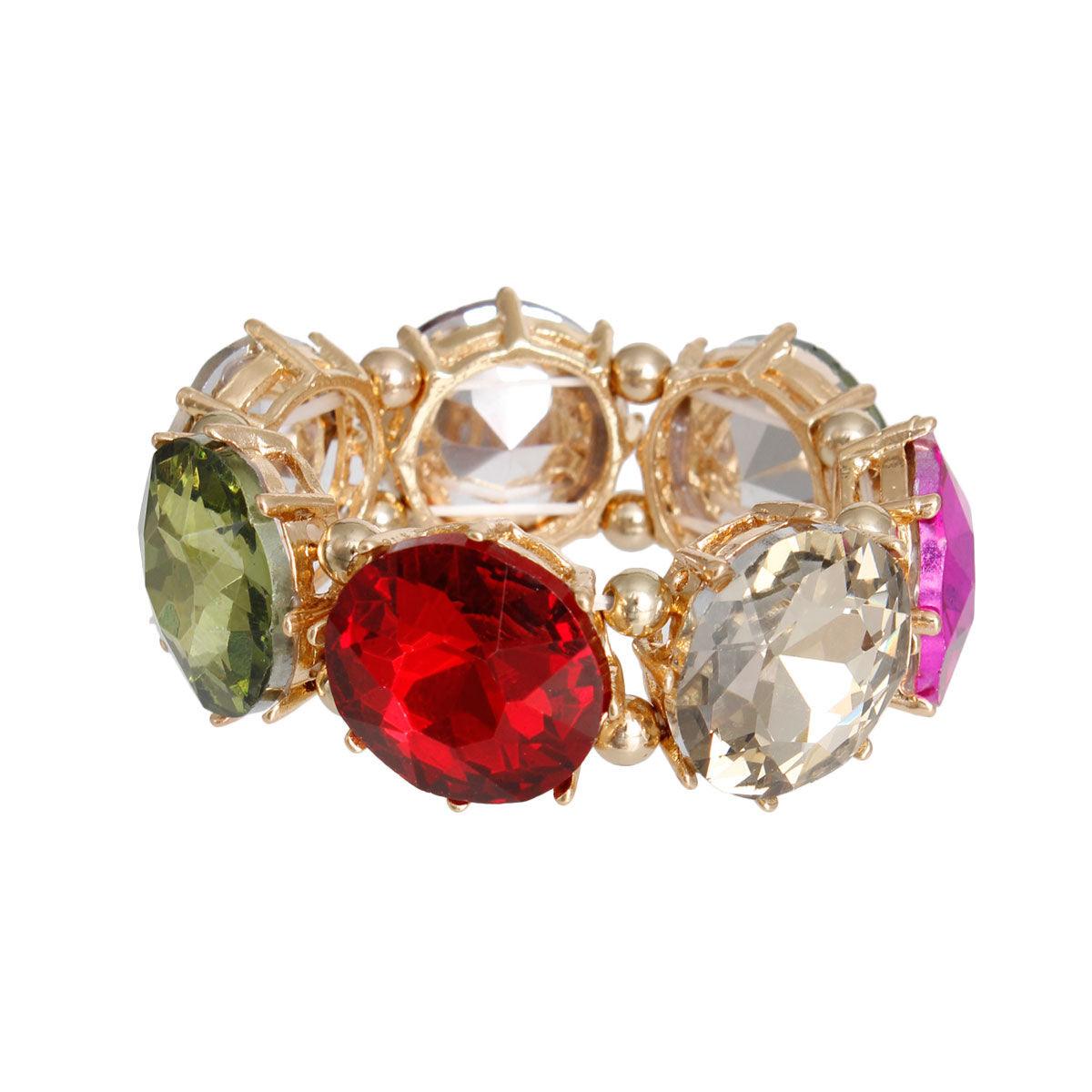 Multicolor Round Crystal Bracelet - Gorgeous & Stylish Wristwear