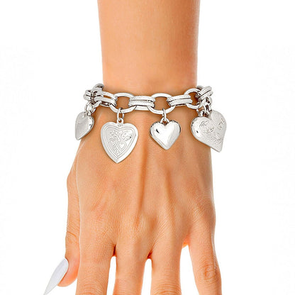 Silver Love Charm Bracelet - Timeless Elegance Pinktown