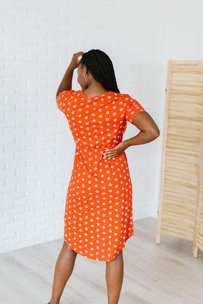 Picket Dress Orange Daisy Dukes