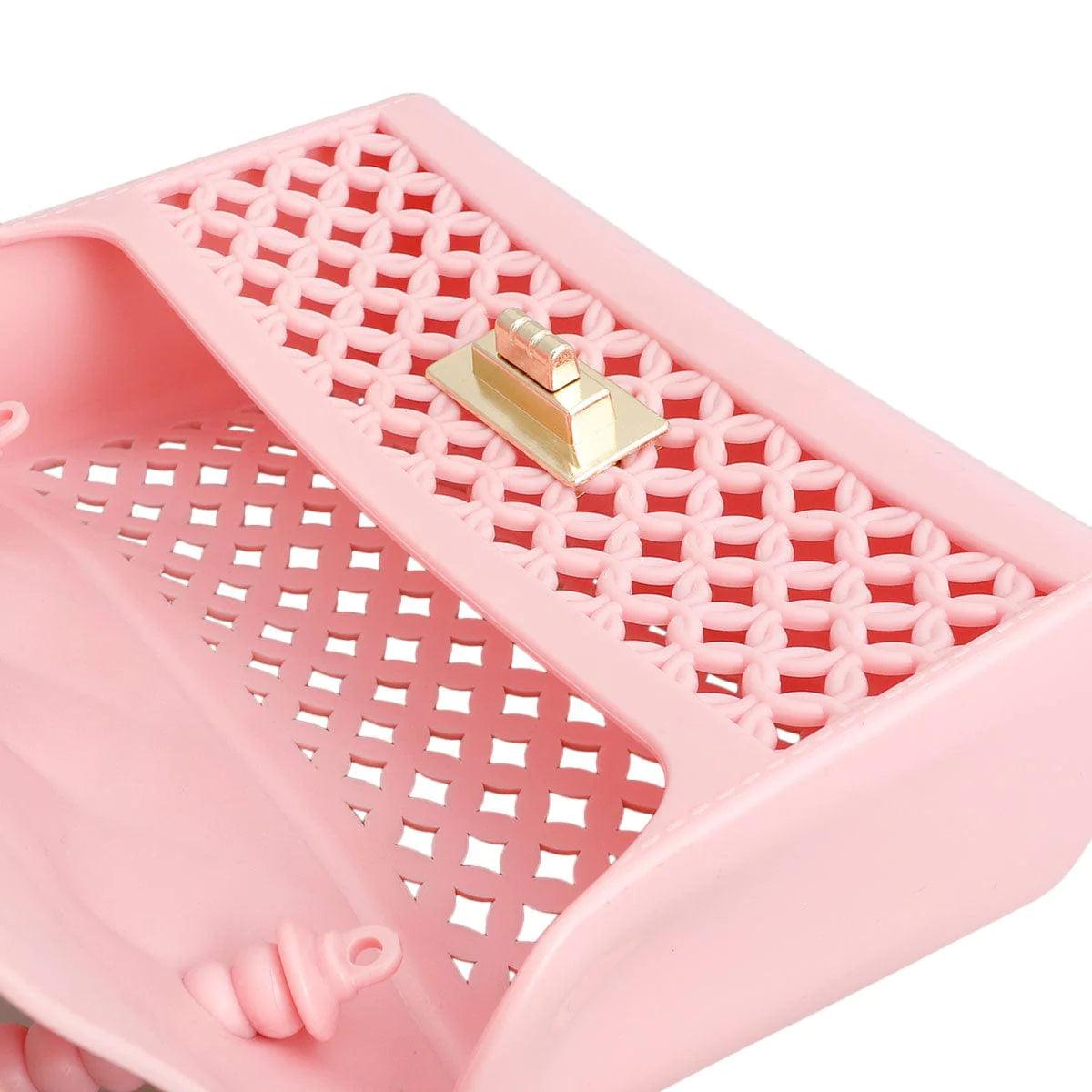 Pink and Breezy Mini Crossbody Handbag: Unleash Your Inner Fashionista
