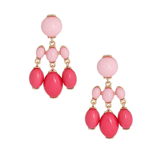 Pink Bead Cascade Earrings: Dazzling Drops for Every Occasion