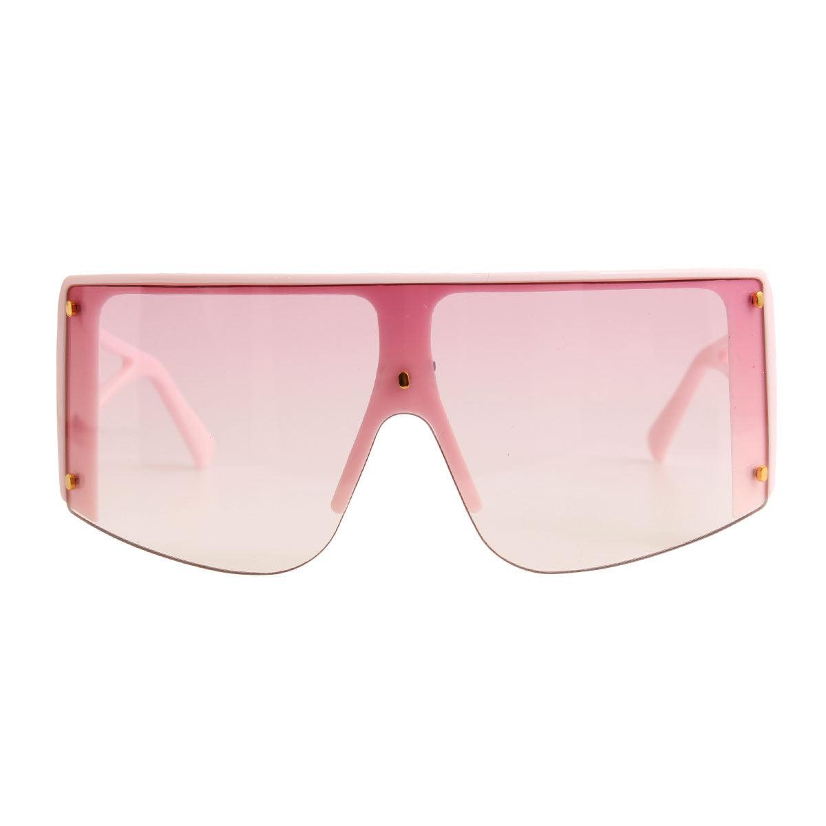 Pink Frame Visor Elevate Stylish Sunglasses for Women
