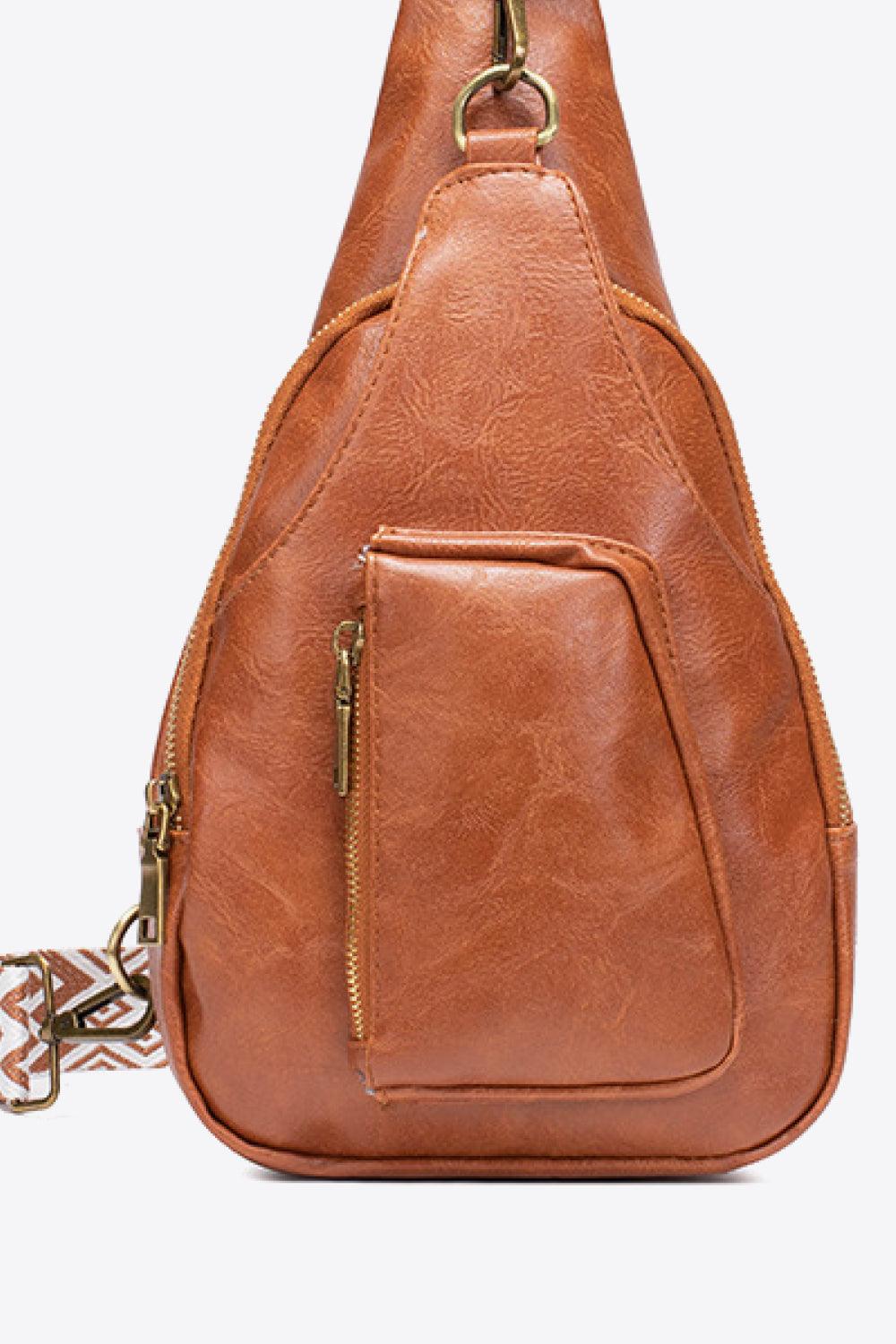 PU Leather Stylish Sling Bag with handle and adjustable shoulder strap for  Women/Trendy Branded Sling Bag for Girls Latest(HNDL SLNG)