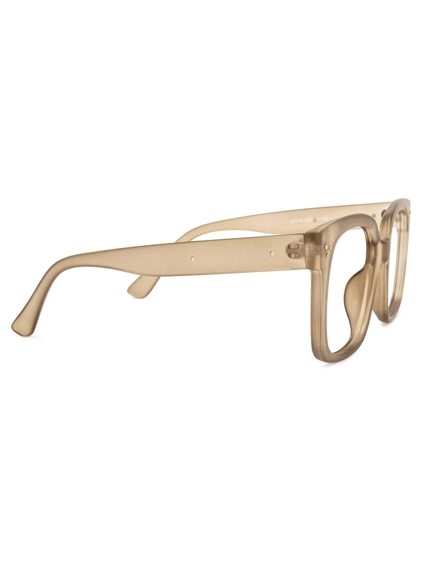 Rectangle Acetate Eyeglasses Frame Tan