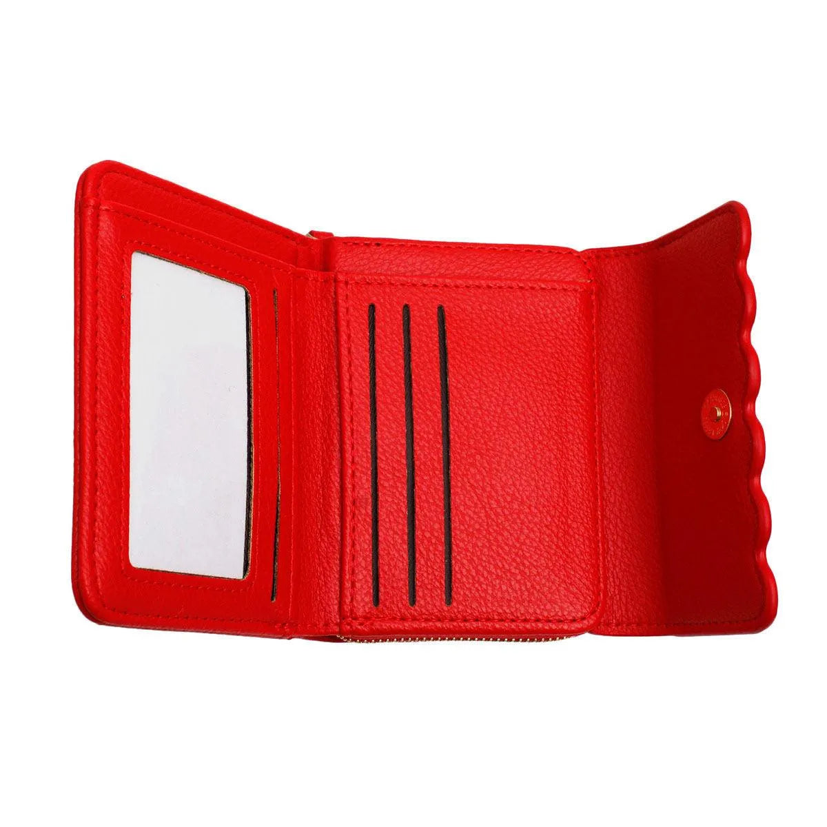 Red Faux Leather Wallet for Women: Perfect Everyday Essential