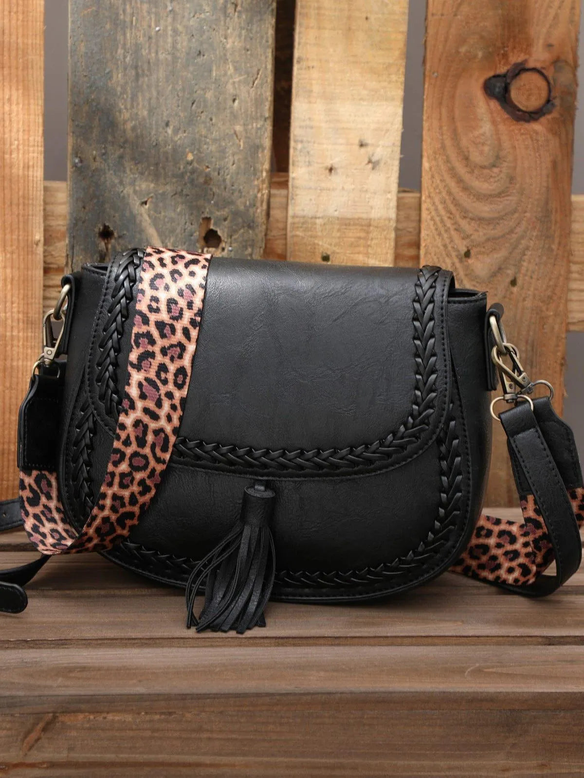 Retro Style Tassel Saddle Bag