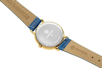 Roma Swiss Ladies Watch Gold White Blue Color J2.281.M