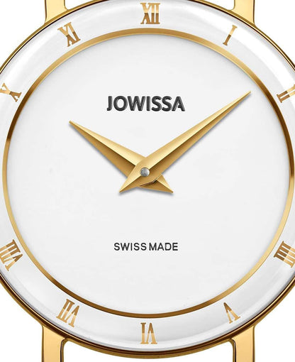 Roma Swiss Ladies Watch Gold White Blue Palette J2.281.S