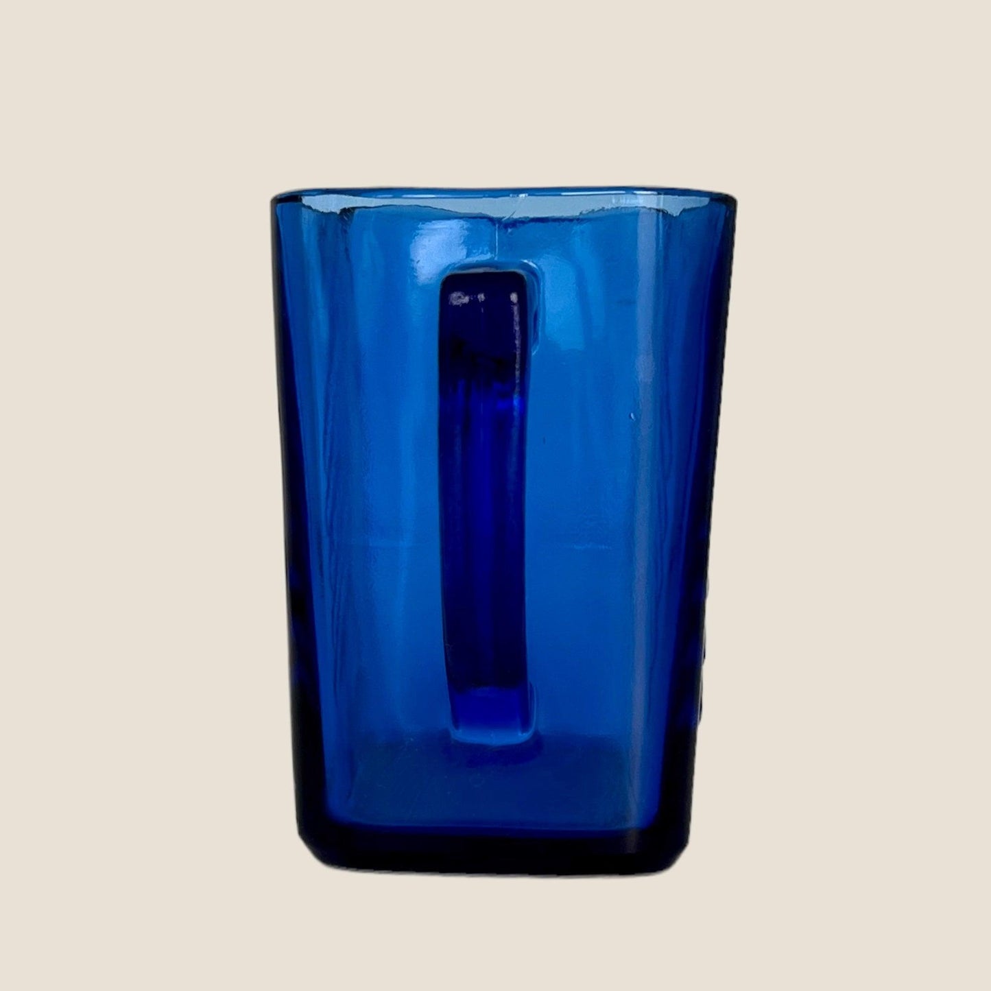 Serve Milk in a Vintage Blue Glass Pitcher
