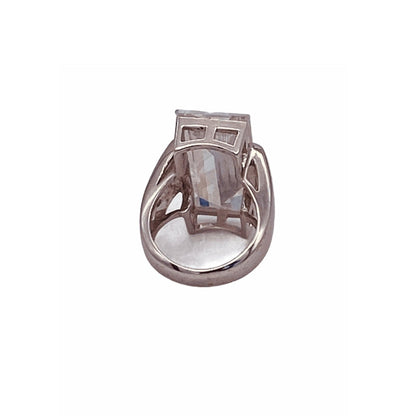Shop Clear Cubic Zirconia Baguette Cut Fashion Ring