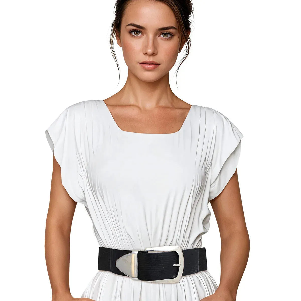 Silver Buckle Black Belt for Ladies - Your Top Pick Today