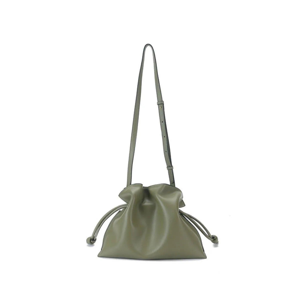 Simple Drawstring Folded Crossbody Bag