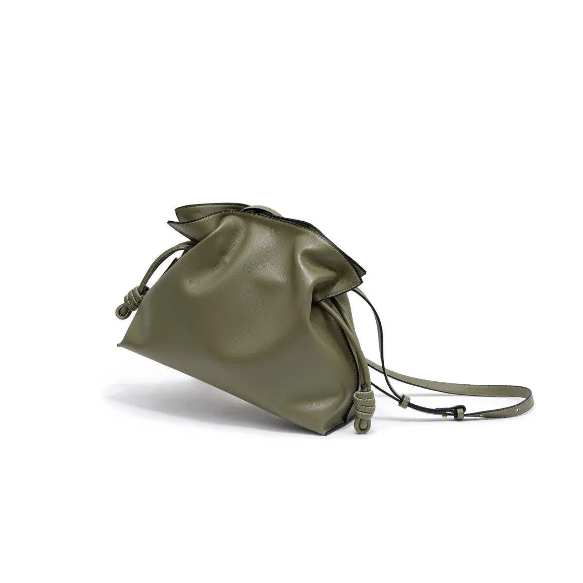 Simple Drawstring Folded Crossbody Bag