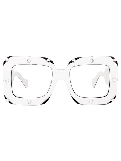 Square Eyewear Frame Perfectly Clear Style