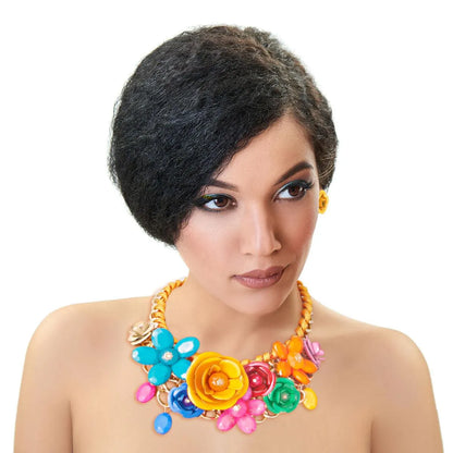 Stunning Floral Frenzy Necklace Set - Get It Now!