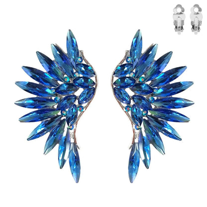 Stunning Royal Blue Wing Earrings for Elegant Style