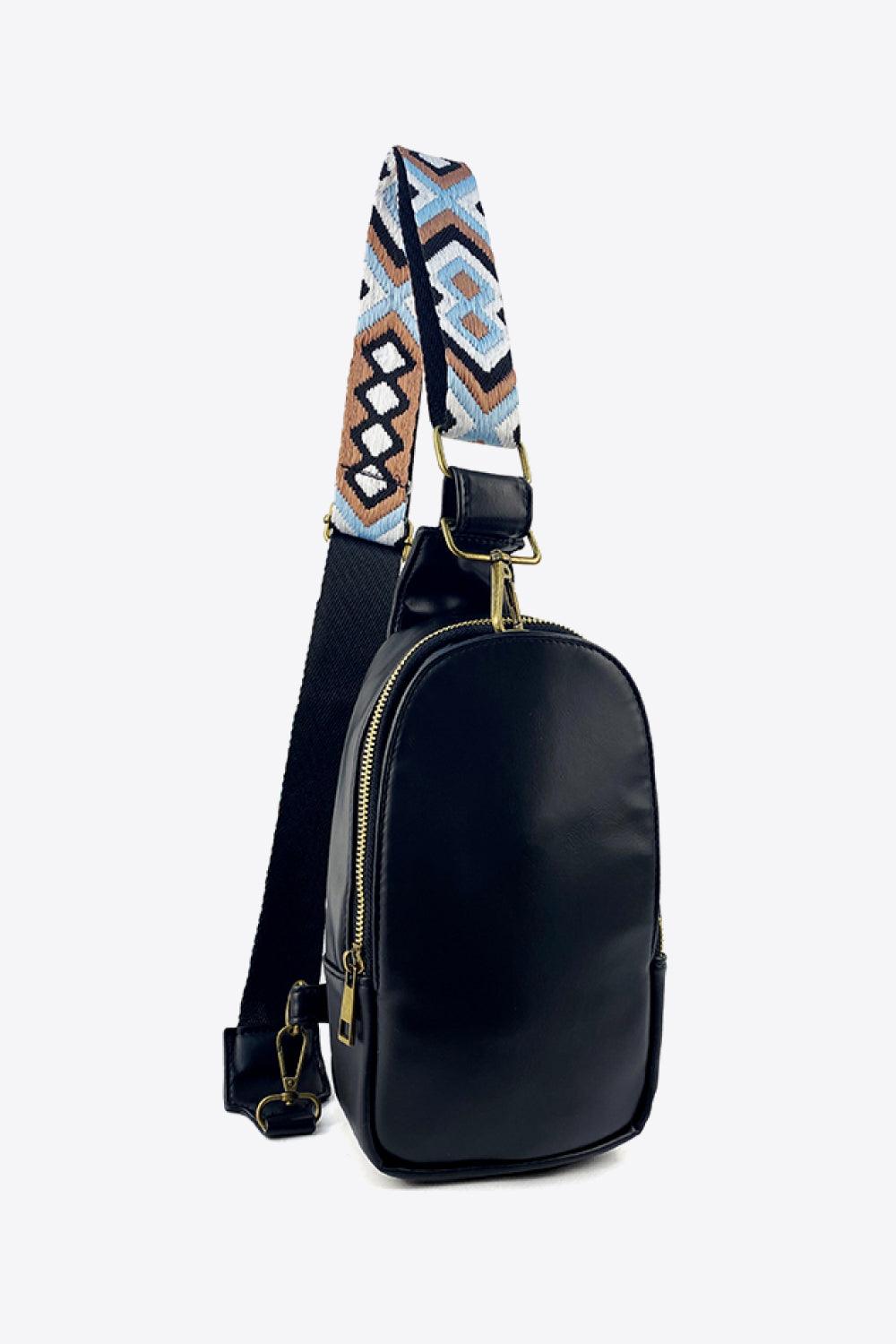 Stylish Adjustable PU Leather Sling Bag - Look Great On the Go!