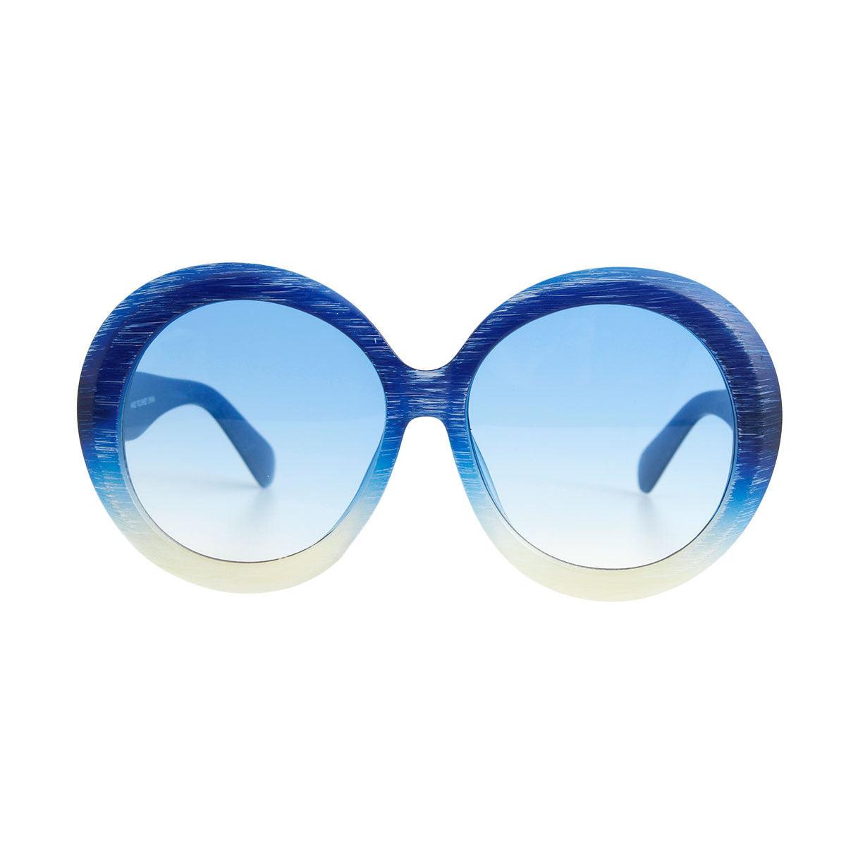 Sunglasses Women Candy Color Blue Plastic