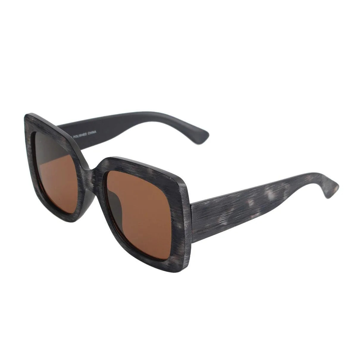 Sunglasses Women Candy Color Gray Plastic Square