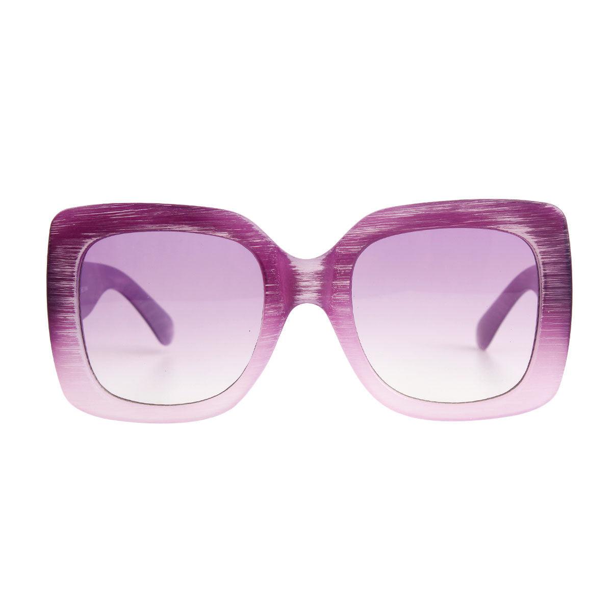 Sunglasses Women Candy Color Purple Plastic Square