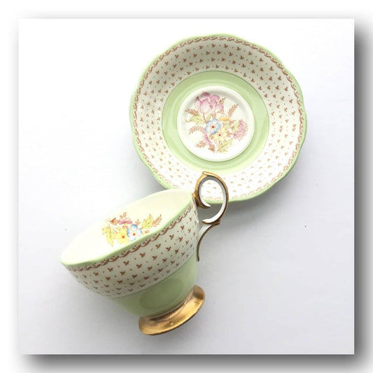 Teacup & Saucer Set Stamped Bell Georgian Fine Bone China, England