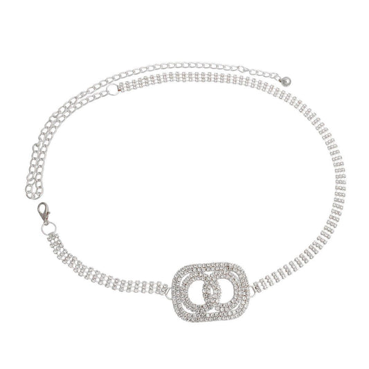 Unlimited Link Chain Belt Silver Plated
